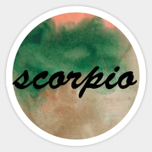 Scorpio zodiac sign Sticker